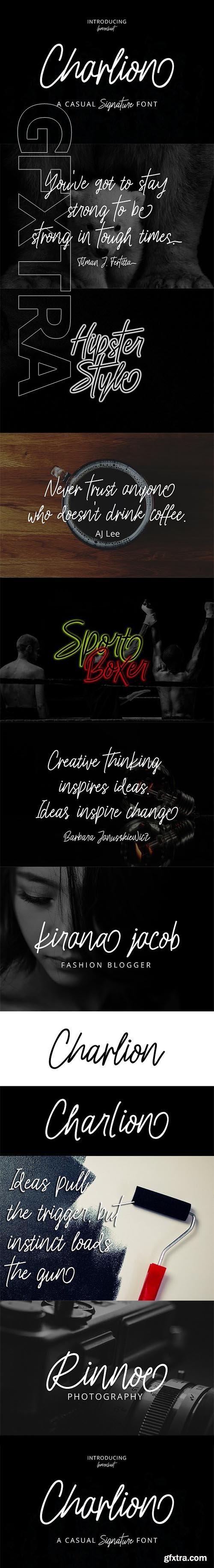 CreativeMarket - Charlion Script 2 Style 1984375