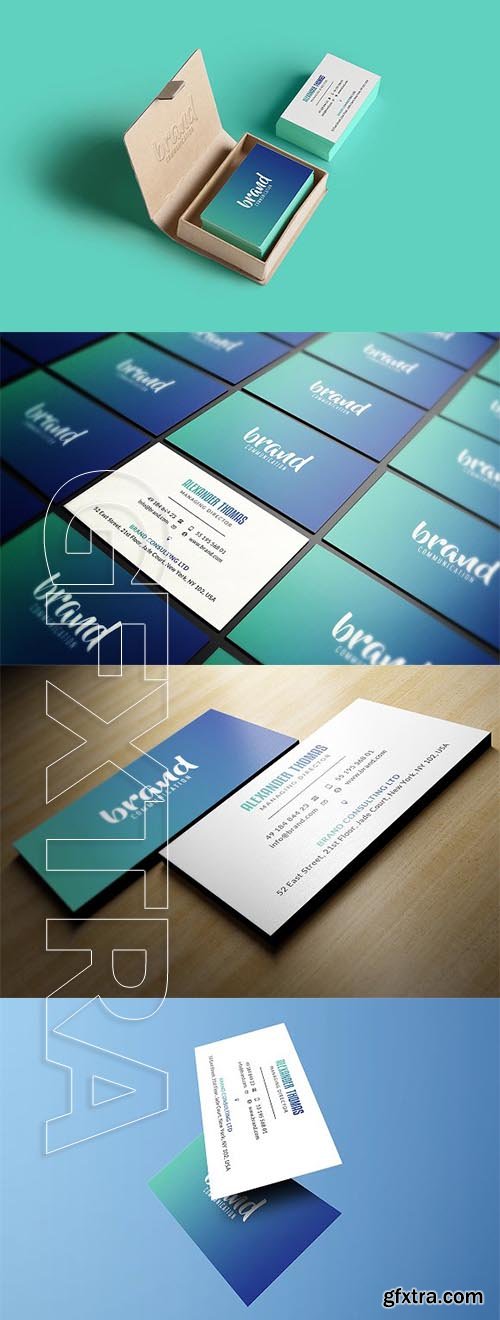 CreativeMarket - Gradient Business Card 1983782