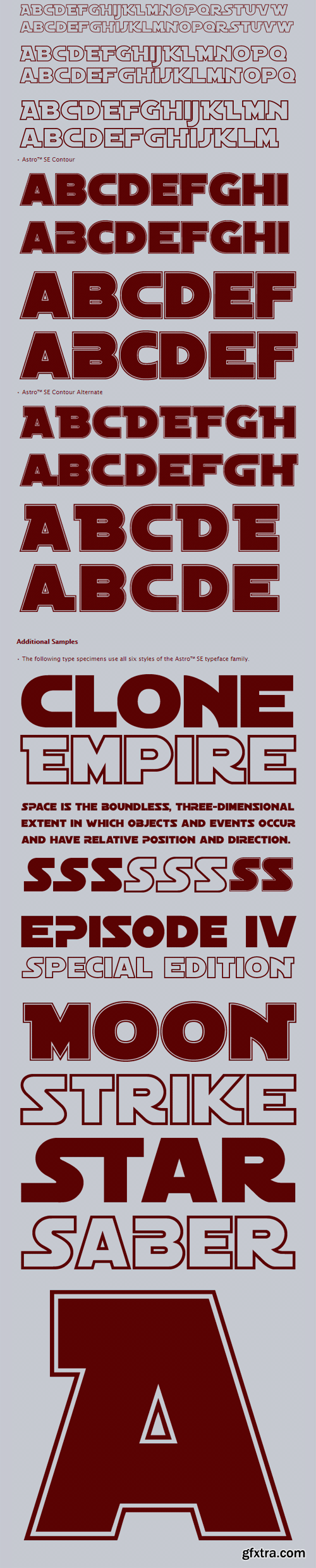 Astro SE Font Family