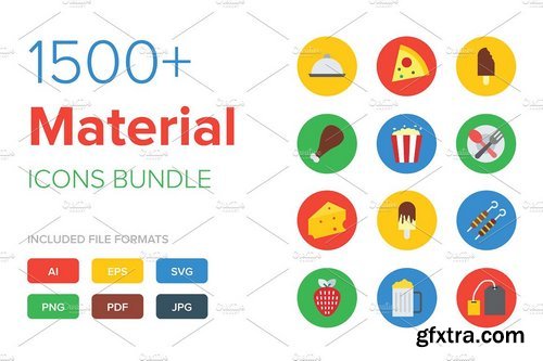 CM - 1500+ Material Icons Bundle 418326