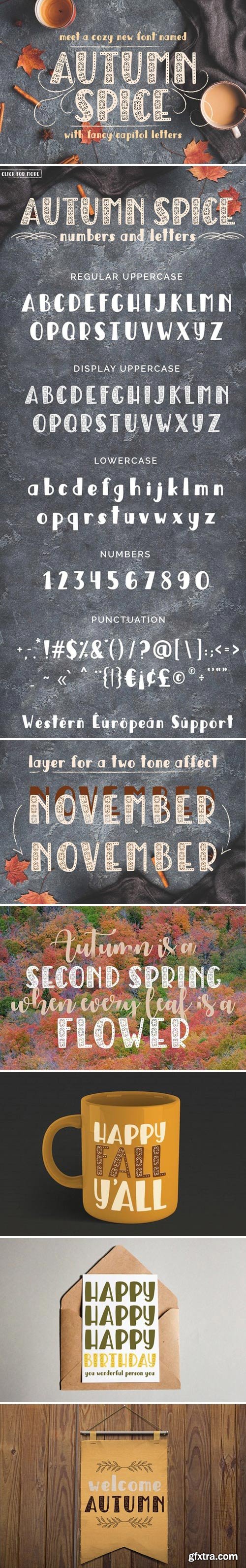 CM - Autumn Spice Display San Serif Font 1953903