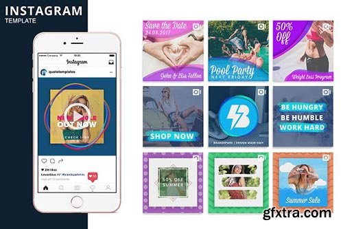 CreativeMarket - Instagram Video Photoshop Template 1984612