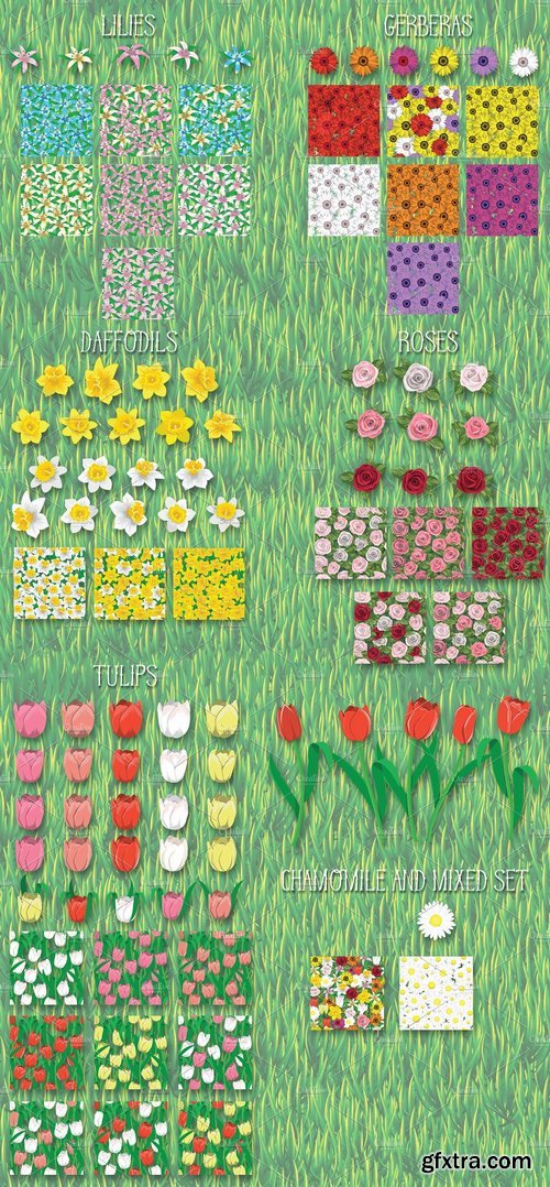 CM - Flowers. Vector Graphic Styles 1319738 CM - Flowers. Vector Graphic Styles 1319738