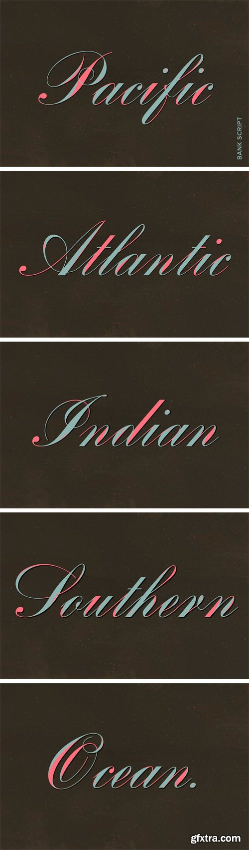 Bank Script Font