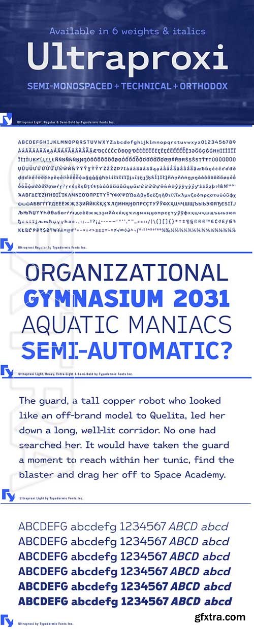 Ultraproxi font family