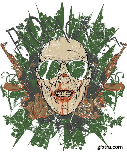 Design of T-Shirts Collection 25xEPS