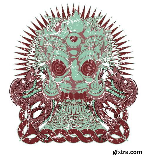 Design of T-Shirts Collection 25xEPS