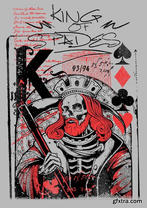 Design of T-Shirts Collection 25xEPS