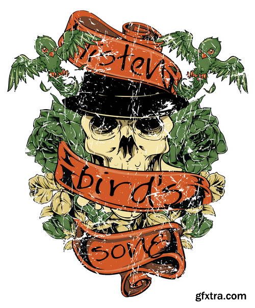 Design of T-Shirts Collection 25xEPS