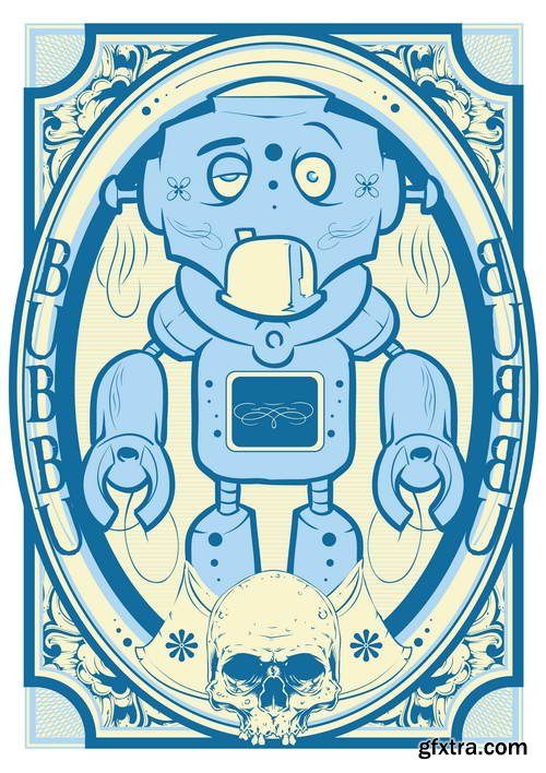Design of T-Shirts Collection 25xEPS