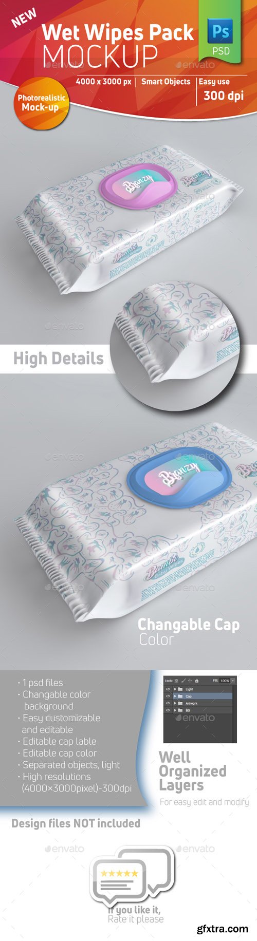 GR - Baby Wet Wipes Pack Mockup With Plastic Cap 20860151 GR - Baby Wet Wipes Pack Mockup With Plastic Cap 20860151