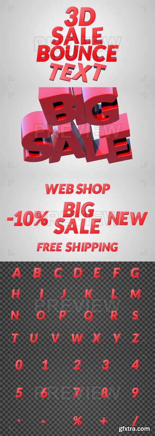 MA - 3D Sale Bounce Text