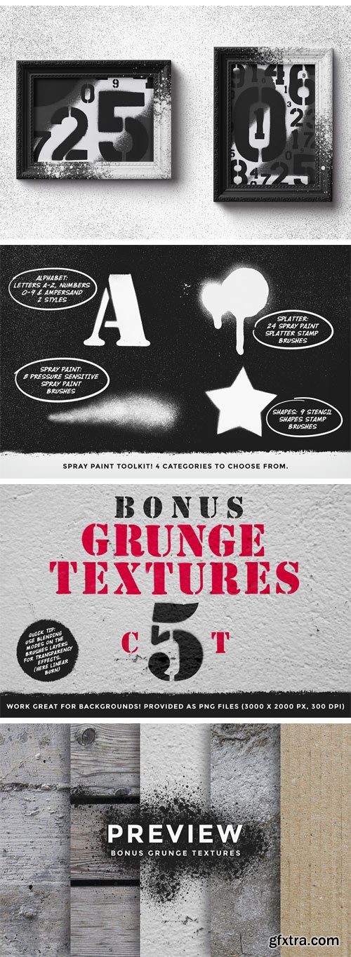 CM Stencil Kit Procreate Brushes 1971326 » GFxtra
