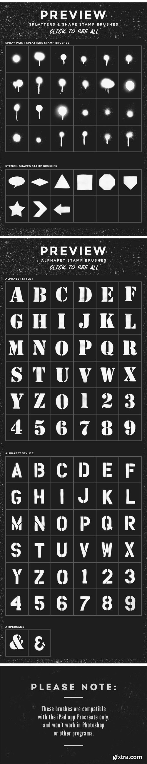 CM Stencil Kit Procreate Brushes 1971326 » GFxtra