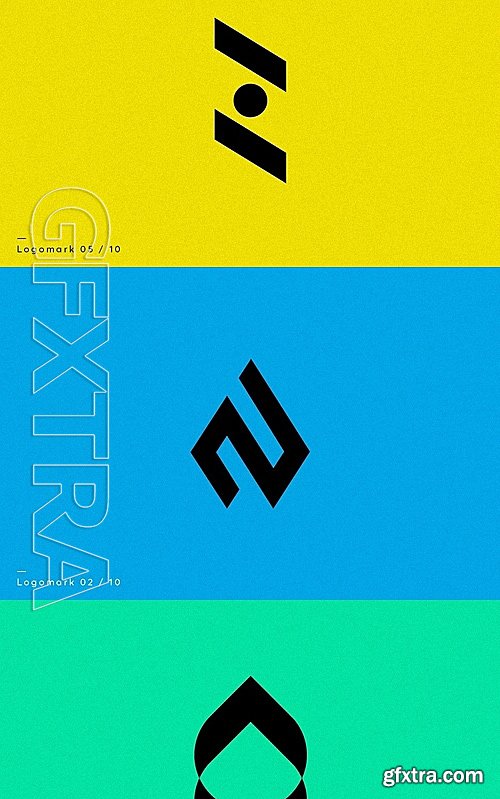 CM - 10 Bold Geometric Logos 1387575