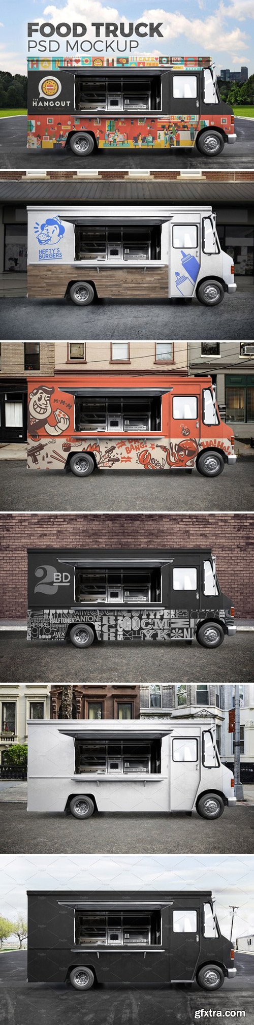 CM - Food truck. PSD Mockup 1266314