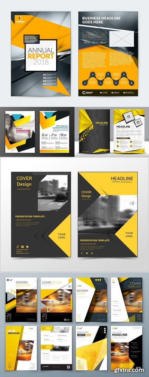 Vectors - Yellow Business Flyers 10