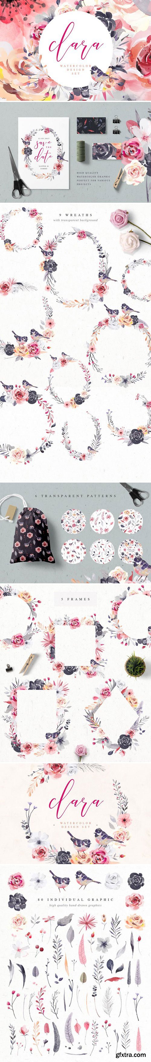 CM - Clara • Watercolor Design Set 1955501