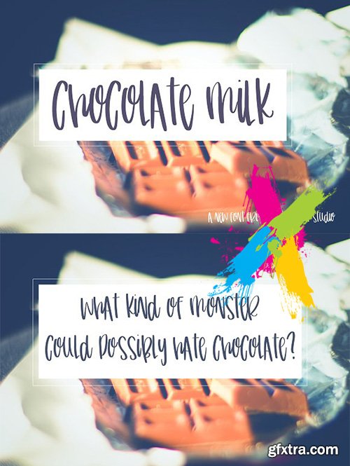CreativeMarket - Chocolate Milk 2019985