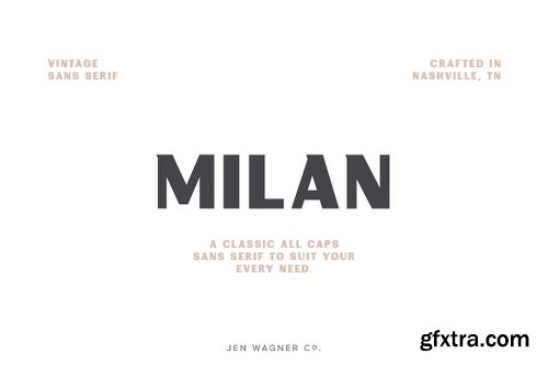 CreativeMarket Milan | A Classic Sans Serif 2028805