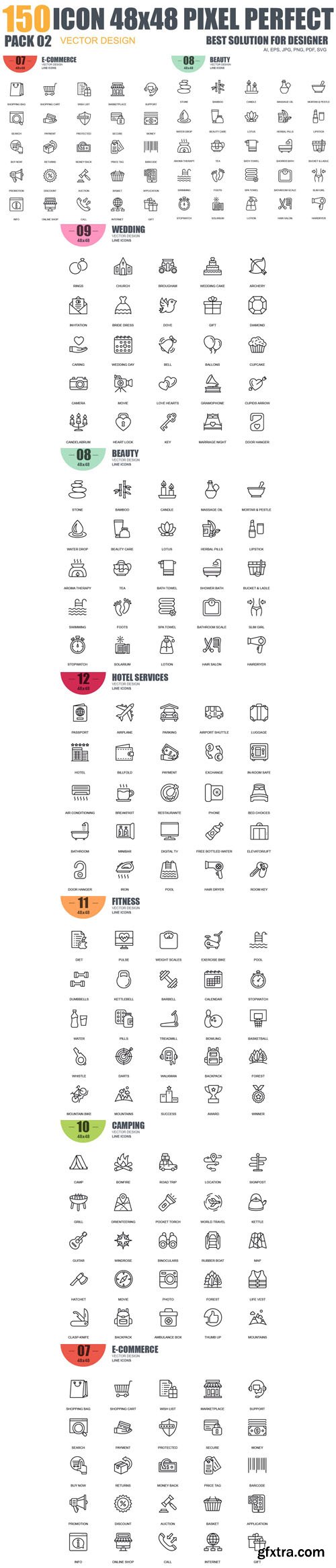 150 Vector Line icons 02