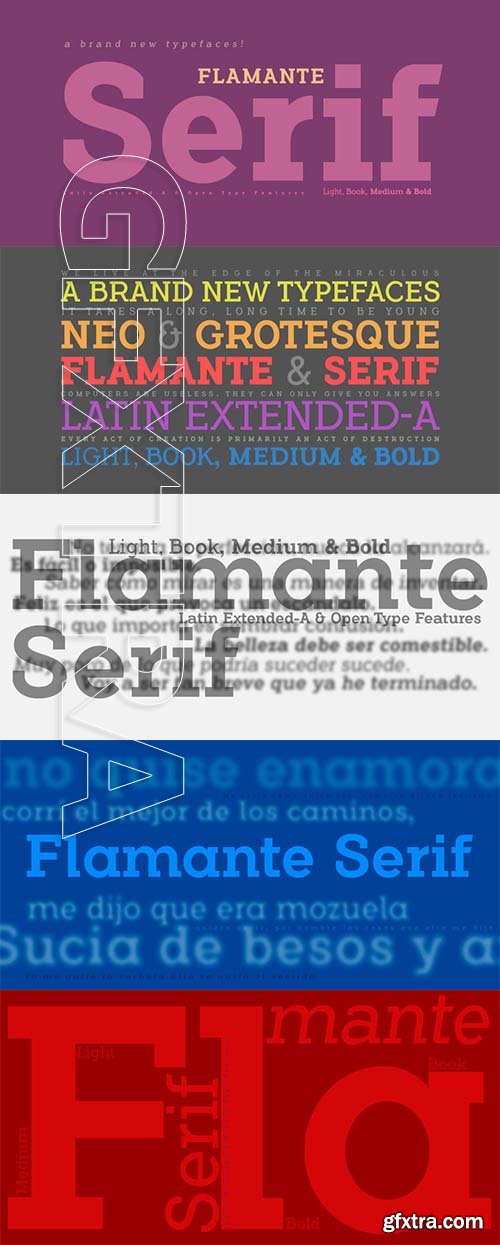 Flamante Serif font family