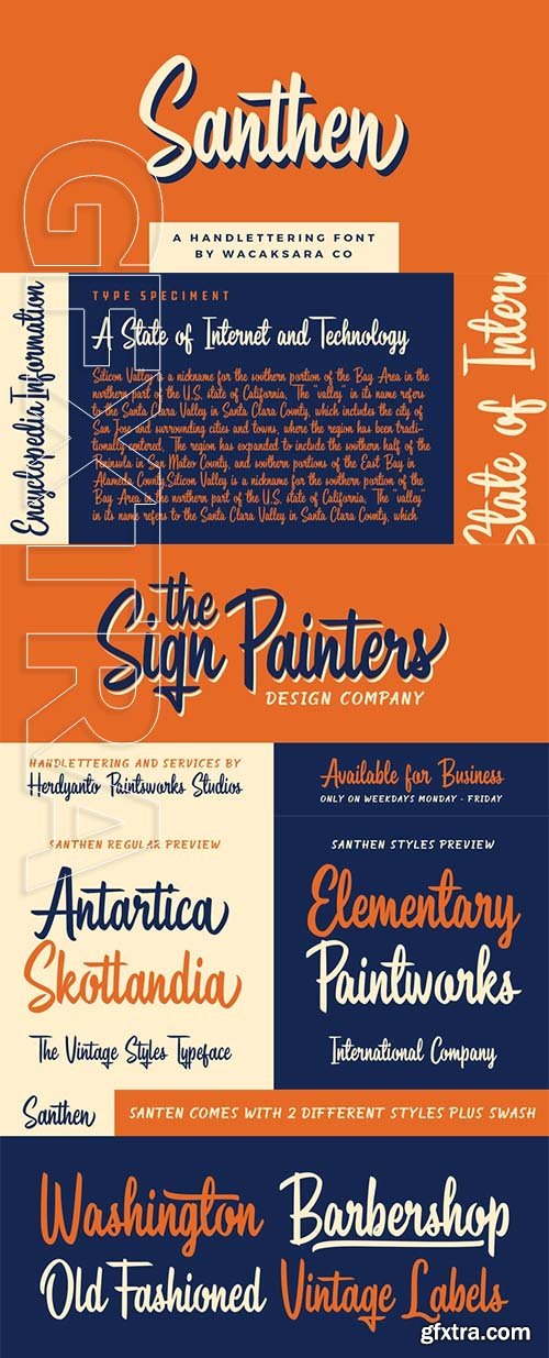 Santhen font family