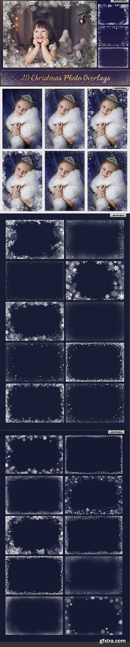 20 Christmas Photo Overlays