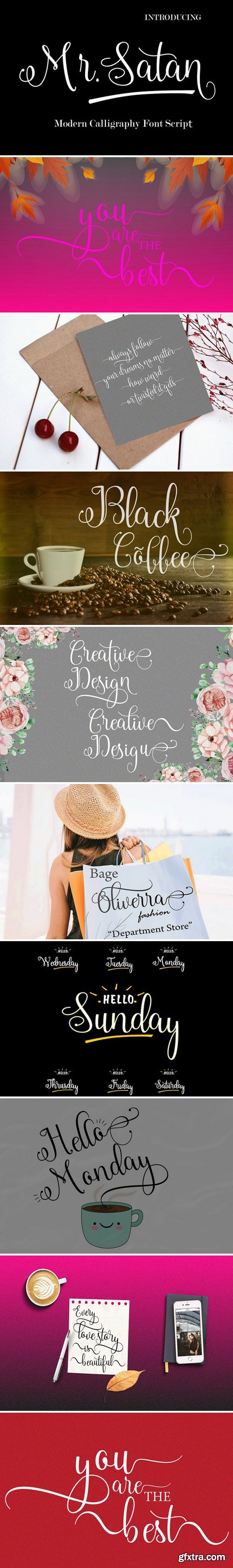CM - Mr.Satan Script Font 1991017