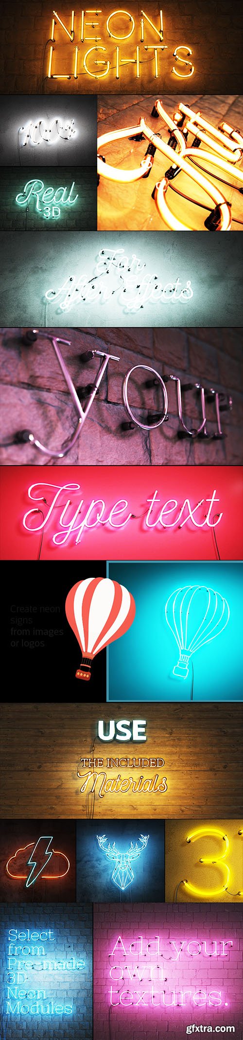 Videohive Real 3D Neon Kit 20767740