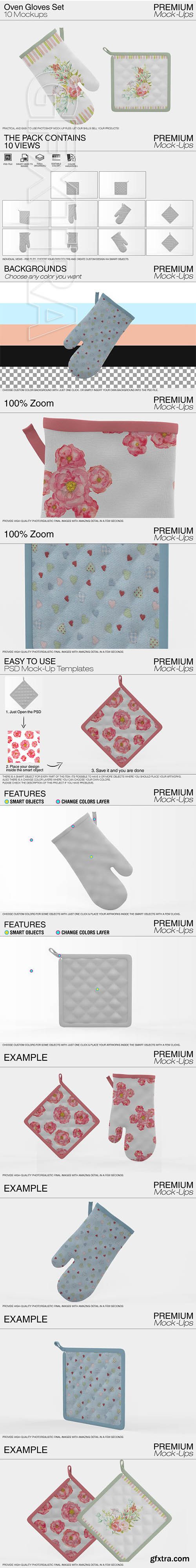 CreativeMarket - Oven Gloves and Pads 2028316