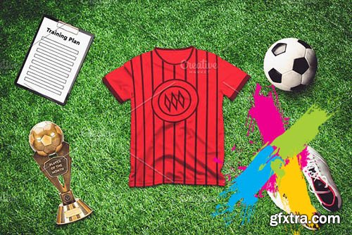 CreativeMarket - Soccer Football Mock-up 1 2034505