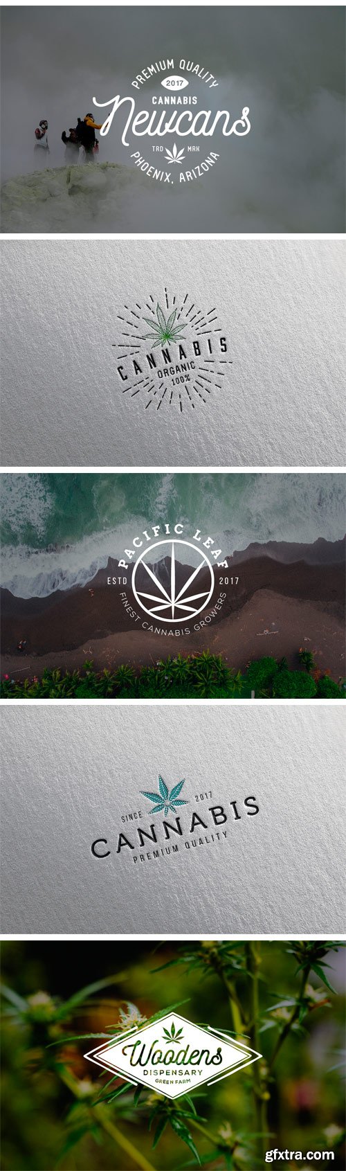 CM - 9 Modern Vintage Cannabis Logos II 1988728