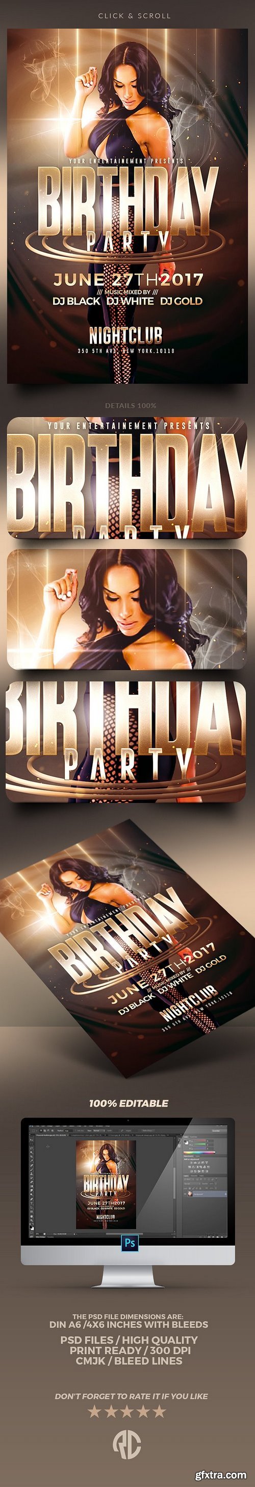 CM - Birthday Party - Flyer Template 1392350