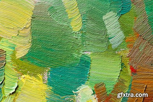 CreativeMarket Set of Abstract oil paint texture 2028105