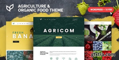 ThemeForest - Agricom v1.1.7 - Agriculture &amp; Organic Food WordPress Theme Pack 19515876
