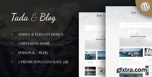 ThemeForest - Tada & Blog v1.3 - Personal Blog WordPress Template - 18639314