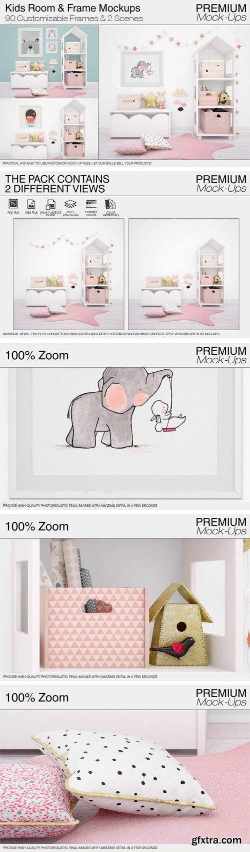 Kids Room & Frame Mockups 1978041