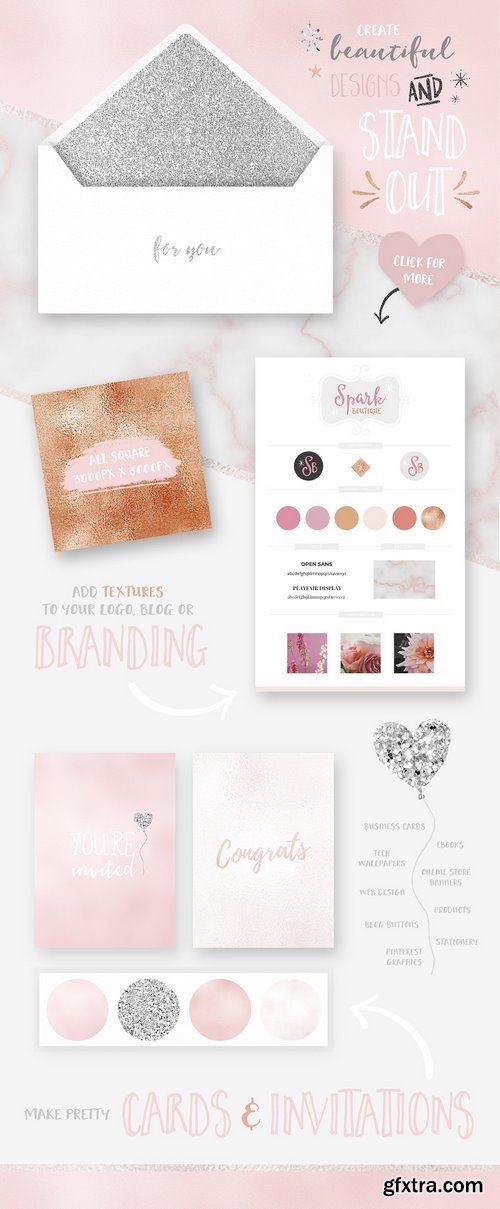 CM - Marble, Rose Gold & Pretty Textures 1403800 CM - Marble, Rose Gold & Pretty Textures 1403800