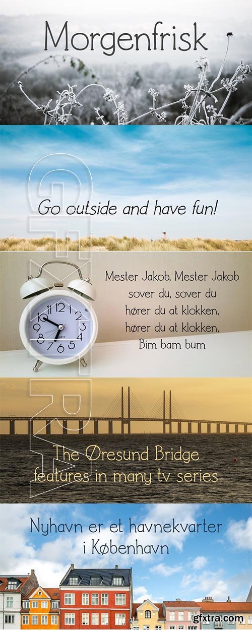 Morgenfrisk font family