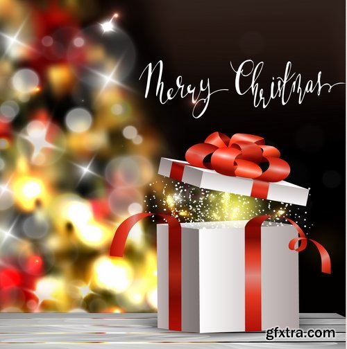 Fireworks holiday new year Christmas flash explosion 25 EPS