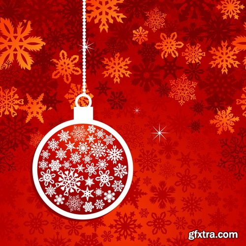 New Year banner Christmas flyer background is winter gift card 3-25 EPS