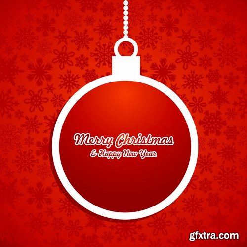 New Year banner Christmas flyer background is winter gift card 3-25 EPS