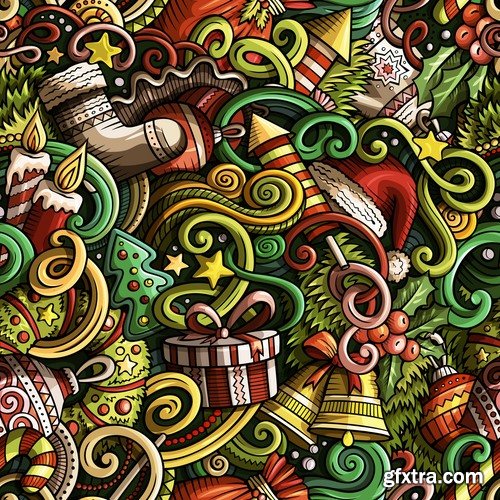 New Year banner Christmas flyer background is winter gift card EPS 25