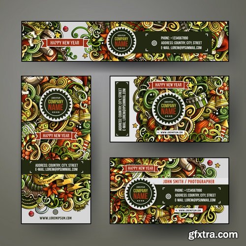 New Year banner Christmas flyer background is winter gift card EPS 25