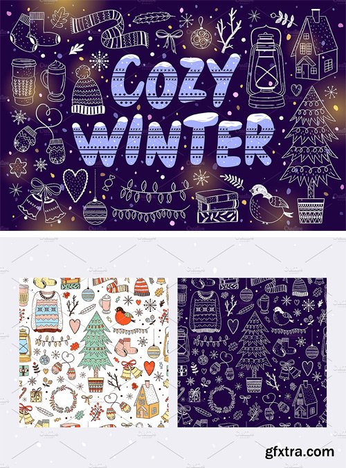 CM - Cozy Winter Illustrations + Patterns 2008536