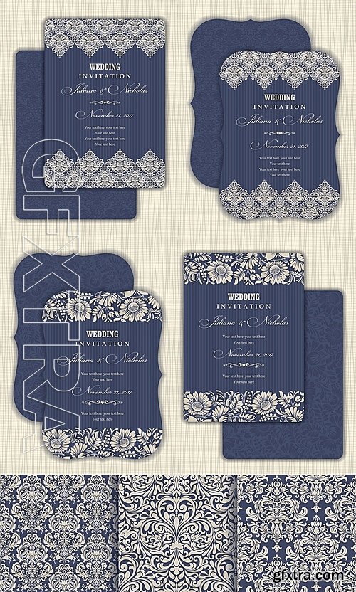 Wedding Set Pattern and Invitation 1417674