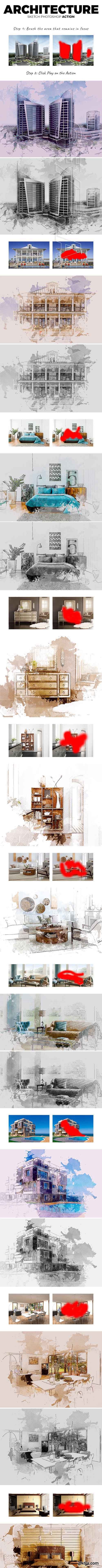 GraphicRiver - Architecture Sketch Photoshop Action 20962235