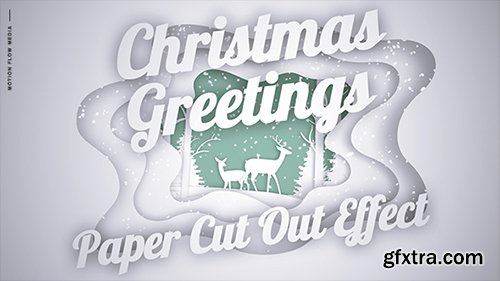 Videohive Christmas Greetings - Paper Cut Out 20948014