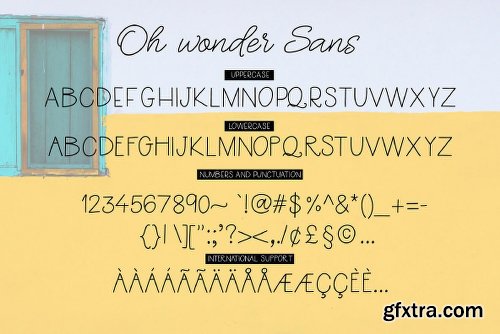 Oh Wonder Family - 4 Fonts